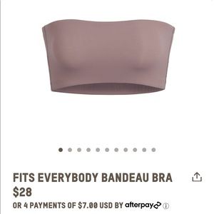SKIMS Fits Everyone Bandeau Small Ochre